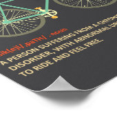 Poster Cycopath Funny Cycling For Cyclists And Bikers  (Coin)