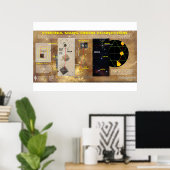 Poster Cydonia-Mars : Alignement Orion (Bureau à domicile)