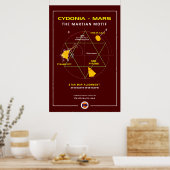 Poster Cydonia-Mars : Motif (Cuisine)