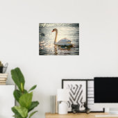 Poster Cygne (Bureau à domicile)