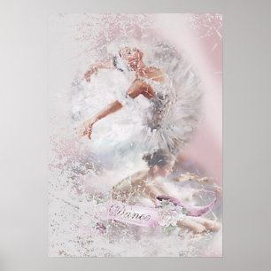 Poster Cygne blanc et ami