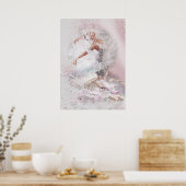 Poster Cygne blanc et ami (Cuisine)