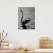 Poster Cygne (côté droit) (Cuisine)