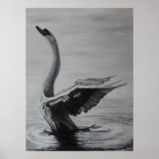 Poster Cygne (côté droit) (Devant)