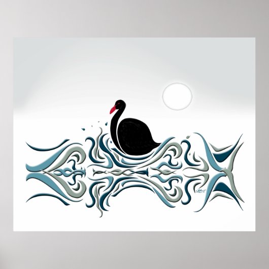 Poster Cygne noir (Devant)