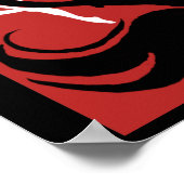 Poster Cygne noir rétro (Coin)