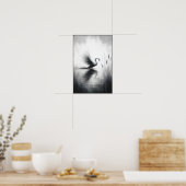 Poster Cygne Serène Dans Les Eaux Mortes (Cuisine)