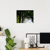Poster Cygne sur la rivière II (Bureau à domicile)