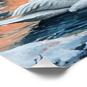 Poster Cygne sur le lac (Coin)