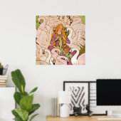 Poster "Cygnes sauvages" Art de la fée par Elenore Abbott (Bureau à domicile)