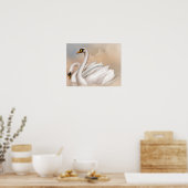 Poster Cygnes sur un lac (Cuisine)