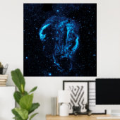 Poster Cygnus Loop Nebula (NASA) (Bureau à domicile)