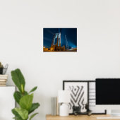 Poster Cygnus Spacecraft prêt pour le lancement à l'ISS (Bureau à domicile)