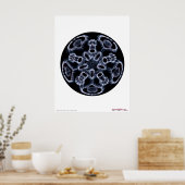 Poster Cymatique : Musique Note C (Cuisine)
