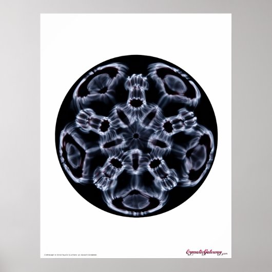 Poster Cymatique : Musique Note C (Devant)