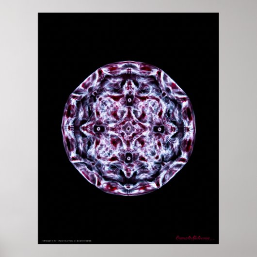 Poster Cymatique : Musique Note Un Piano (Devant)