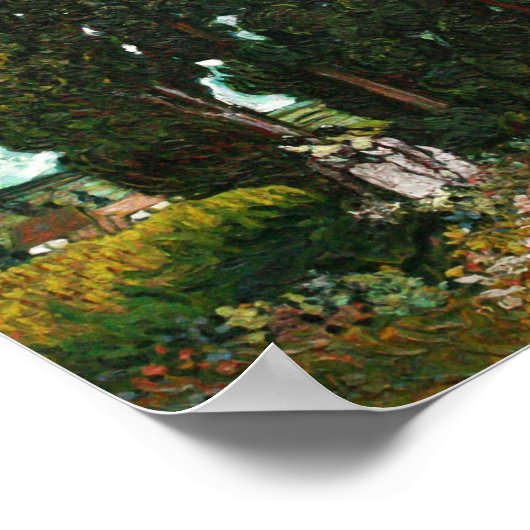 Poster Cyprès avec deux femmes, Vincent van Gogh (Coin)