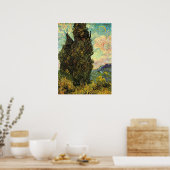 Poster Cyprès par Vincent van Gogh (Cuisine)