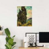 Poster Cyprès par Vincent van Gogh (Bureau à domicile)