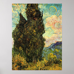 Poster Cyprès par Vincent van Gogh