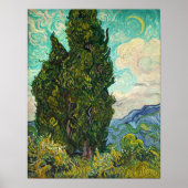 Poster Cyprès, Vincent van Gogh Art (Devant)