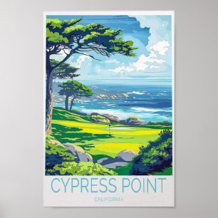 Poster Cypress Point California Travel