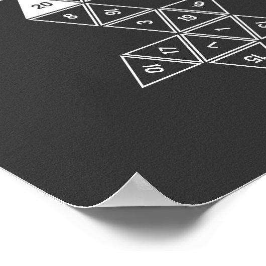 Poster D20 non déployé (Coin)