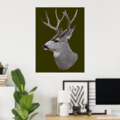 Poster D27 Mule Deer Buck (Bureau à domicile)