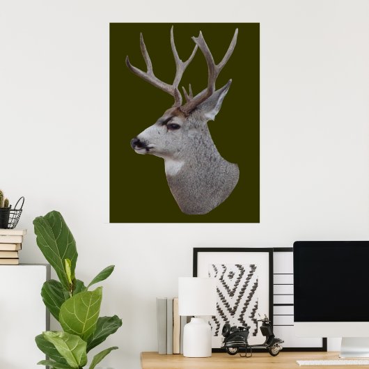 Poster D27 Mule Deer Buck (Bureau à domicile)