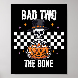 Poster D Au Costume D'Halloween Squelette Osseux