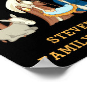 Poster D Family Christmas Baby In A Manger  (Coin)