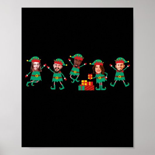 Poster D Funny Face Photo Christmas Elf (Devant)