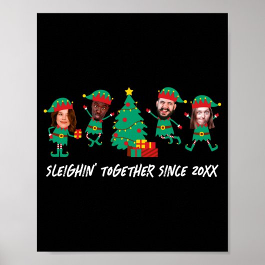 Poster D Funny Face Photo Christmas Elf (Devant)