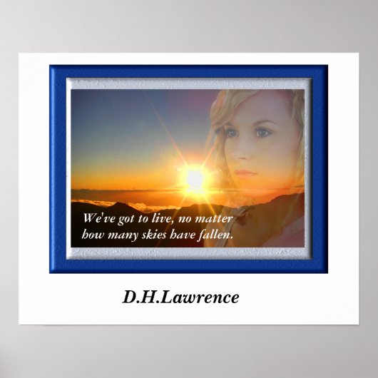 Poster D. H. Lawrence - Quote (Devant)