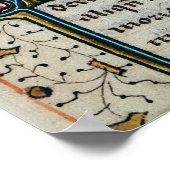 Poster "D" initial historique représentant des armoiries (Coin)