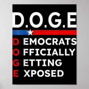 Poster D.o.g.e Doge Département de l'efficacité gouvernem