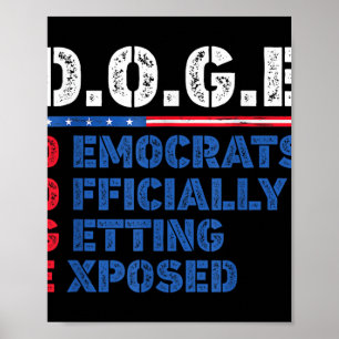 Poster D.o.g.e Doge Département de l'efficacité gouvernem
