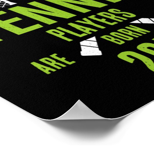 Poster D Tennis Birth Year Name Birthday T Shirt (Coin)