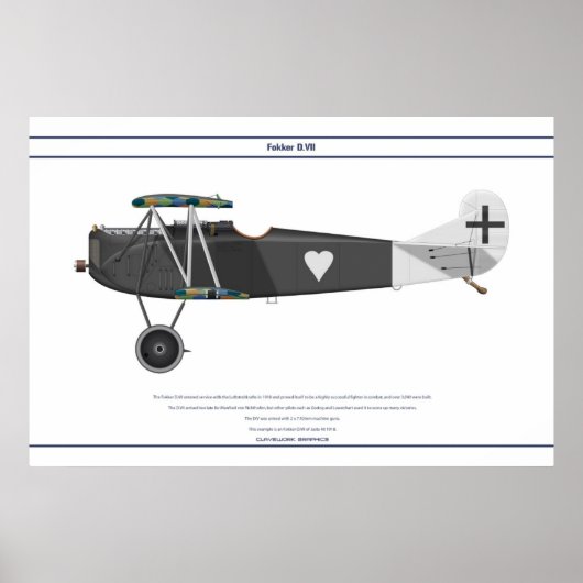Poster D.VII Jasta 40 (Devant)