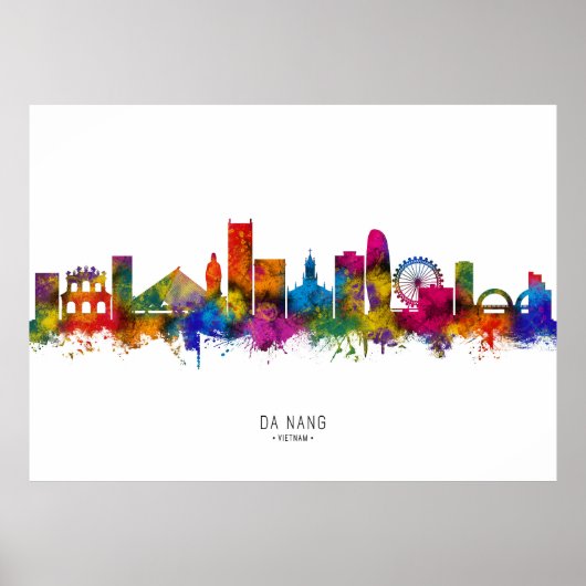 Poster Da Nang Vietnam Skyline (Devant)