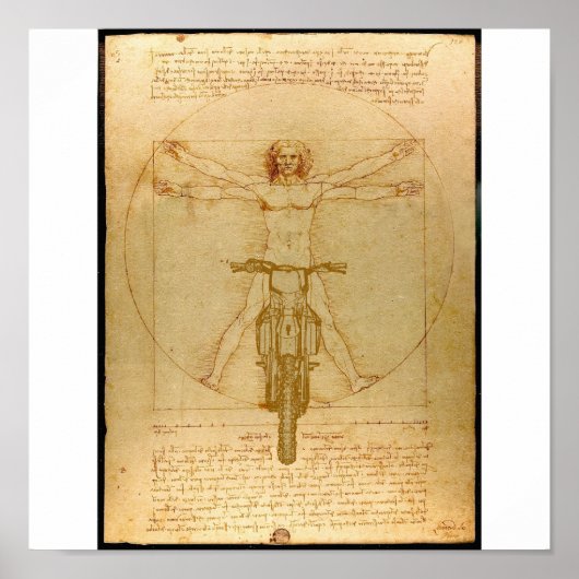 Poster Da Vinci Dirt Vélo Motocross Supercross Freestyle (Devant)