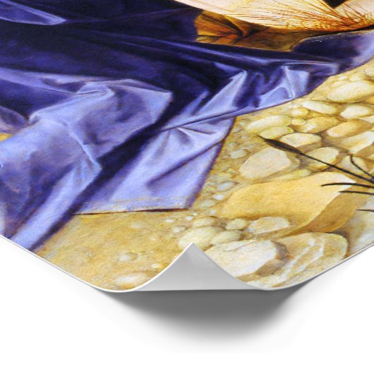 Poster Da Vinci Le Baptême du Christ Art Classique (Coin)