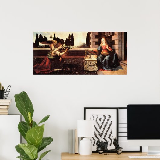 Poster Da Vinci, Léonard - Annonciation (Bureau à domicile)