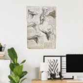 Poster Da Vinci, Léonard - Étude de l'anatomie (Bureau à domicile)