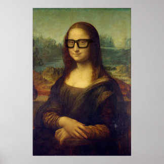 Poster da Vinci Mona Lisa en Cool lunettes de haute quali