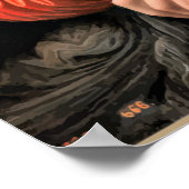 Poster Da Vinci - Mona Lisa, peinture mondialement connue (Coin)