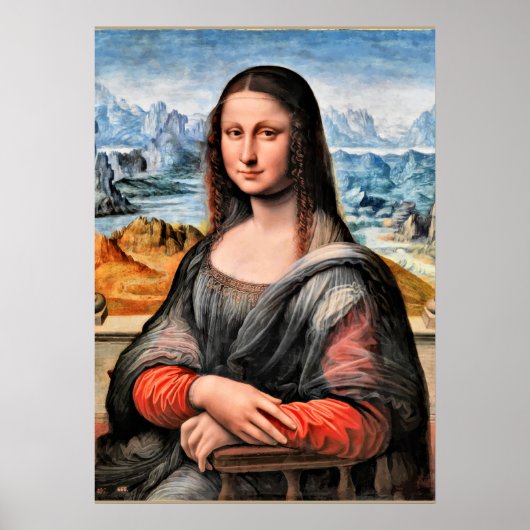 Poster Da Vinci - Mona Lisa, peinture mondialement connue (Devant)
