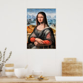 Poster Da Vinci - Mona Lisa, peinture mondialement connue (Cuisine)