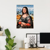 Poster Da Vinci - Mona Lisa, peinture mondialement connue (Bureau à domicile)