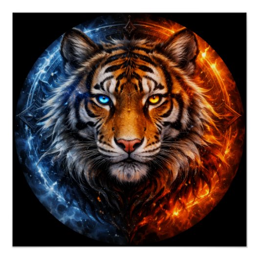 Poster Daagwear – Duality Tiger | Fire & Ice Spirit (Devant)